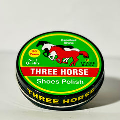 THREE HORSE WAX SHOE POLISH