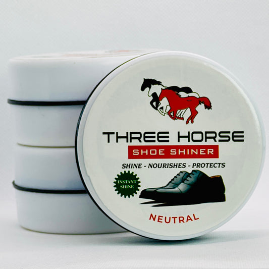 THREE HORSE INSTANT SHOE SHINER SPONGE PACK OF 3