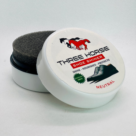 THREE HORSE INSTANT SHOE SHINER SPONGE